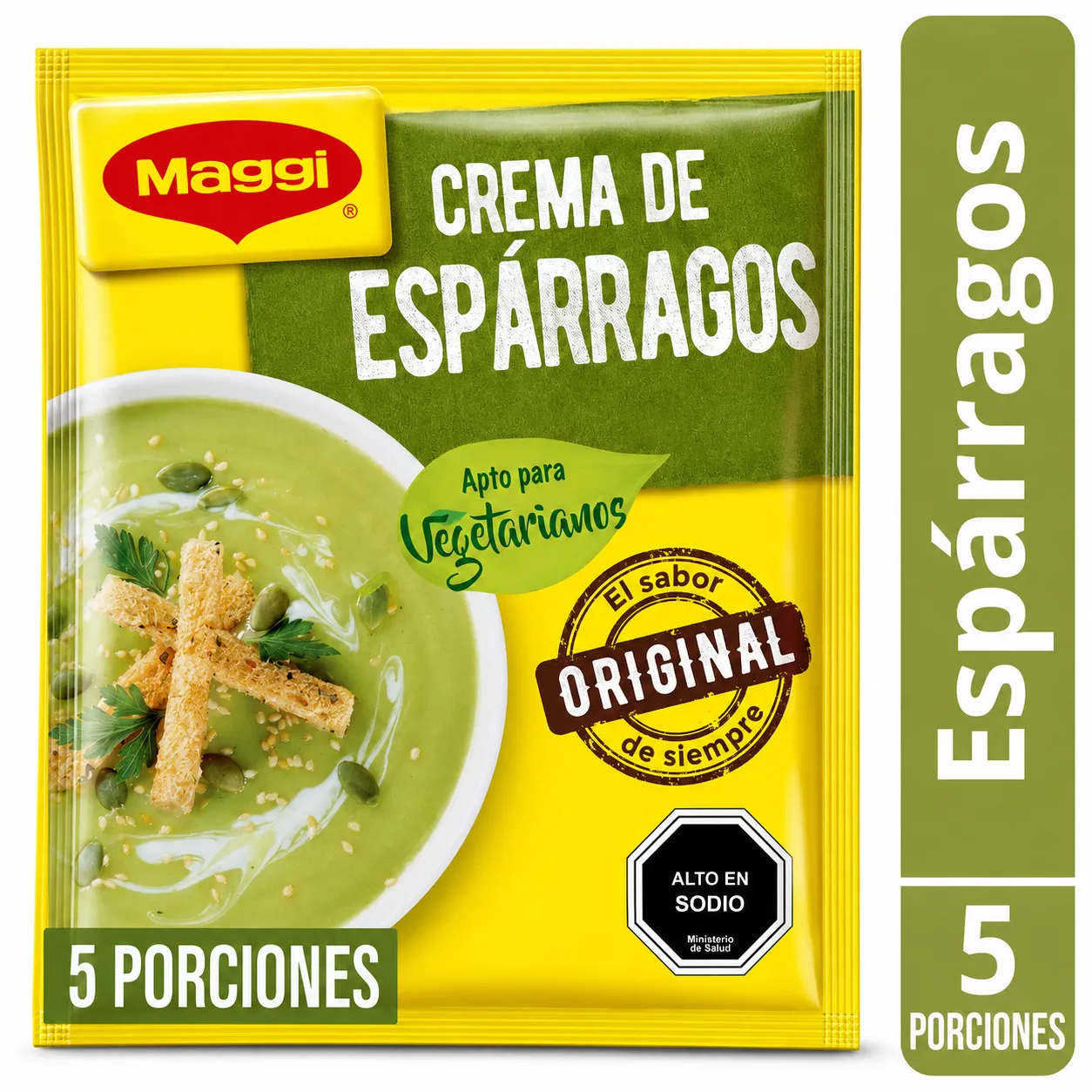 Crema de Espárragos (5 Porciones) Sobre, 68 g
