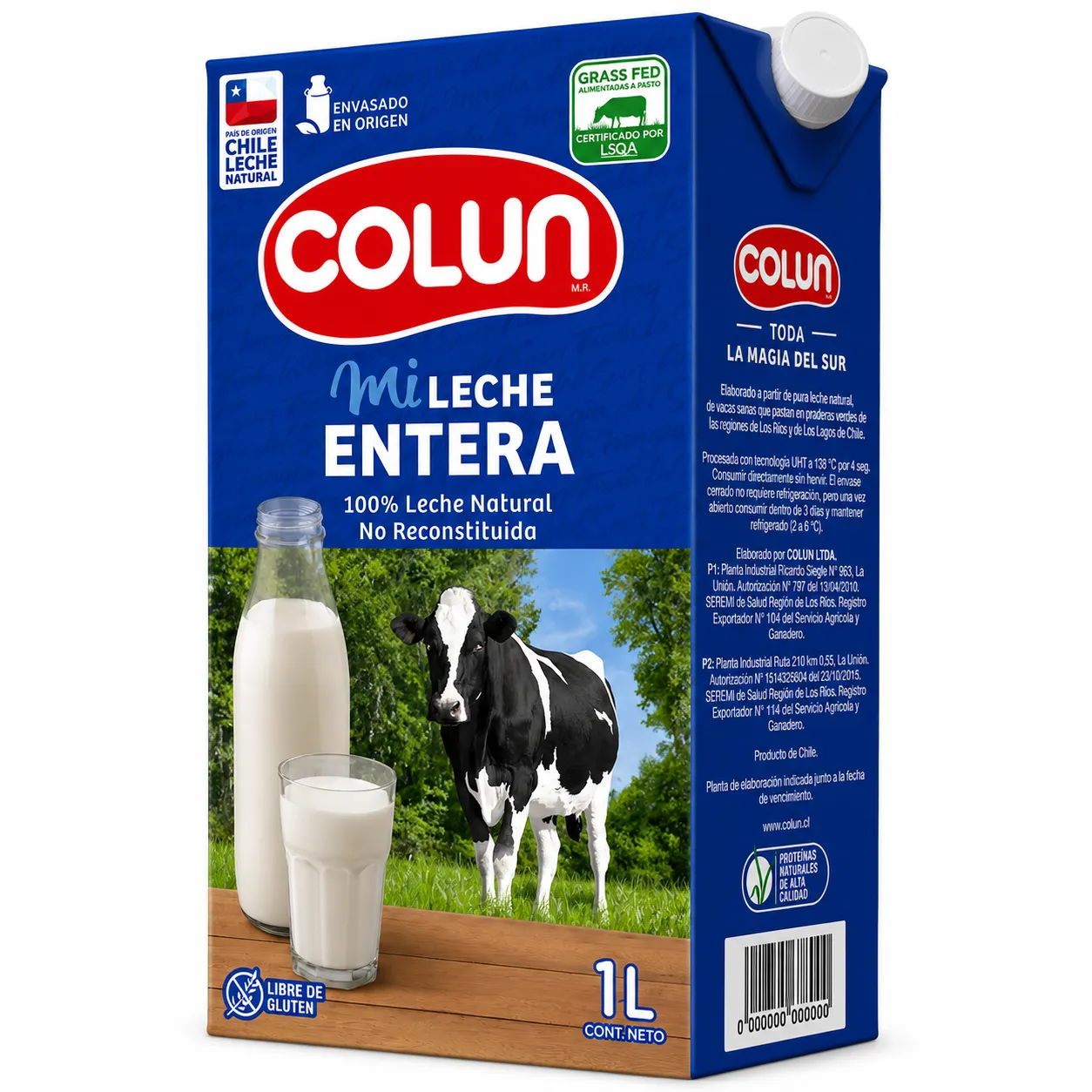Leche Entera Natural Caja 1 l