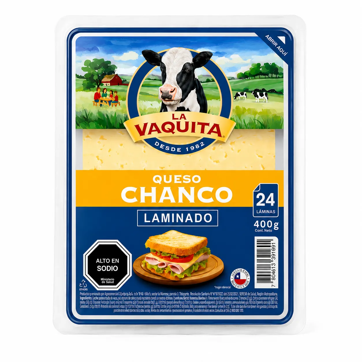 Queso Mantecoso La Vaquita Laminado 400 g